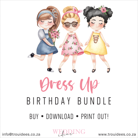 Dress Up Children’s Party Stationery